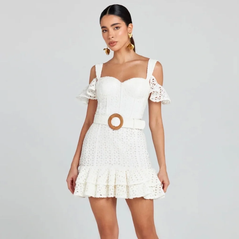 Nadine Merabi White Annie Dress - Picture 2 of 3